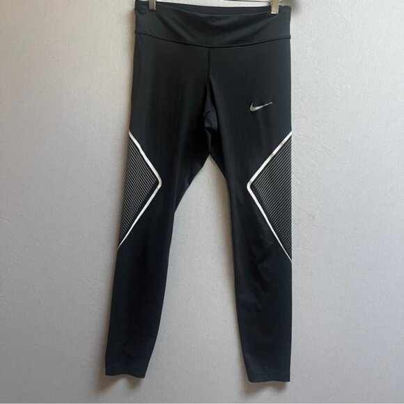 Nike Dri fit workout running leggings Sz M - Picture 1 of 11